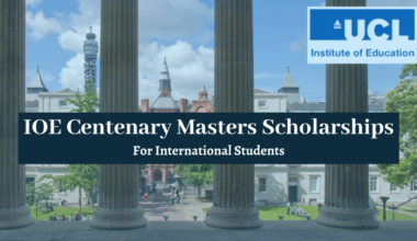IOE Centenary Masters Scholarships